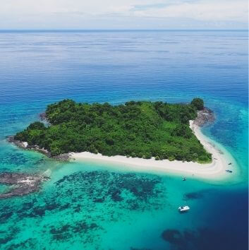 One of the islands at Nosy Be